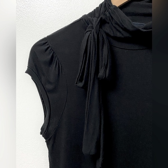 Request Neck Tie Cap Sleeve Shirt - Picture 2 of 5